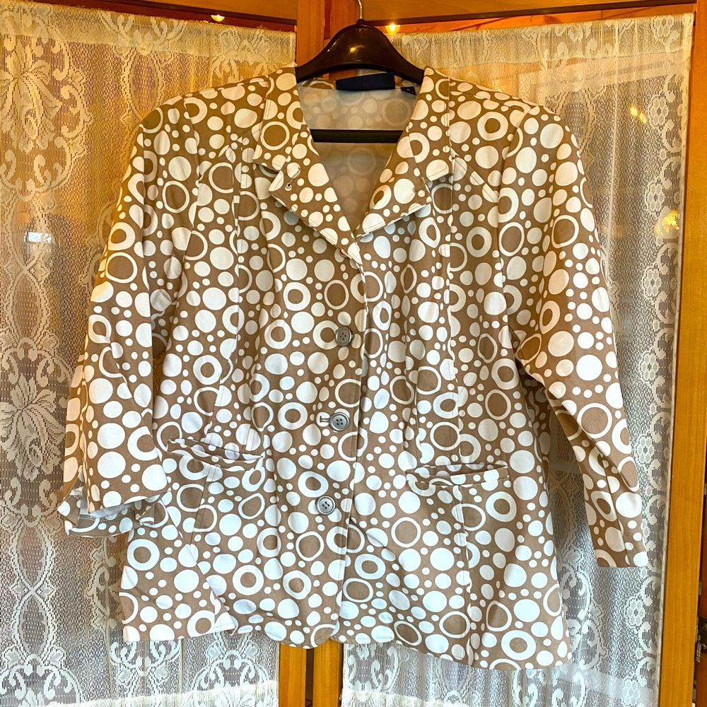 Fun print blazer